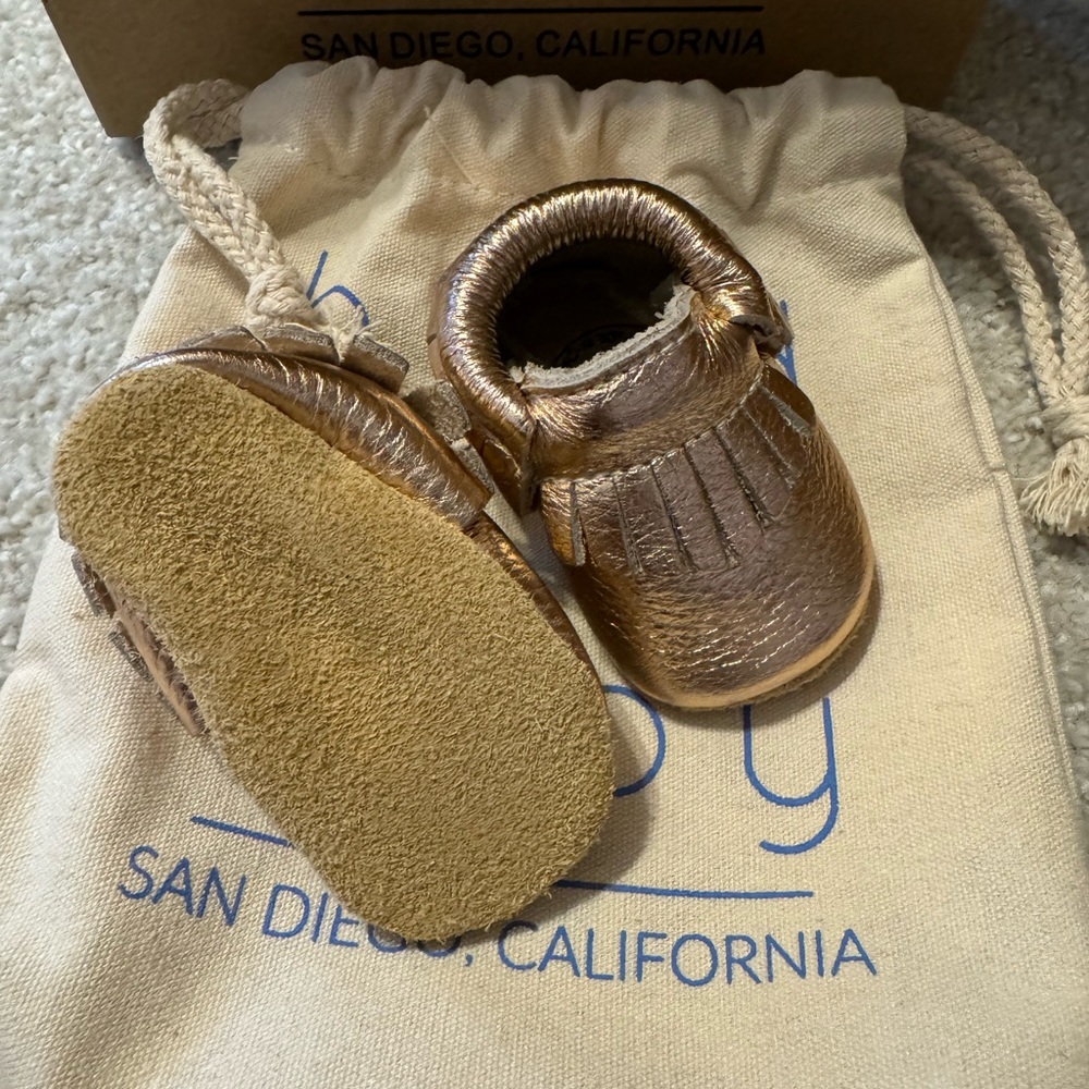 Bird Rock Baby Mocs - Rose Gold